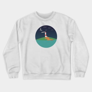 Lighthouse Guiding The Seas Crewneck Sweatshirt